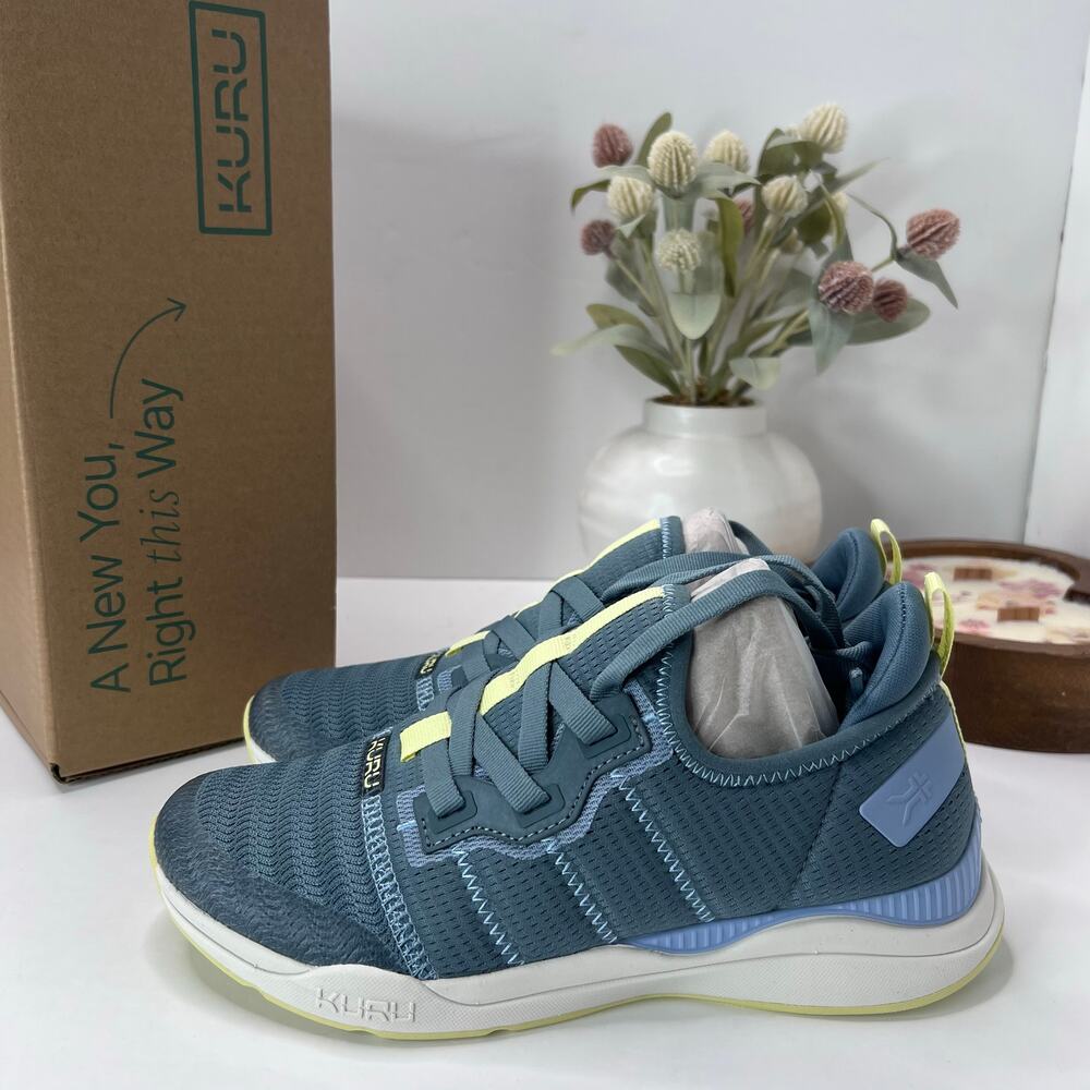 Kuru Stride Move Novaknit Slip On Comfort Sneaker Blue Gray Women 7.5M NWB - Picture 3 of 10
